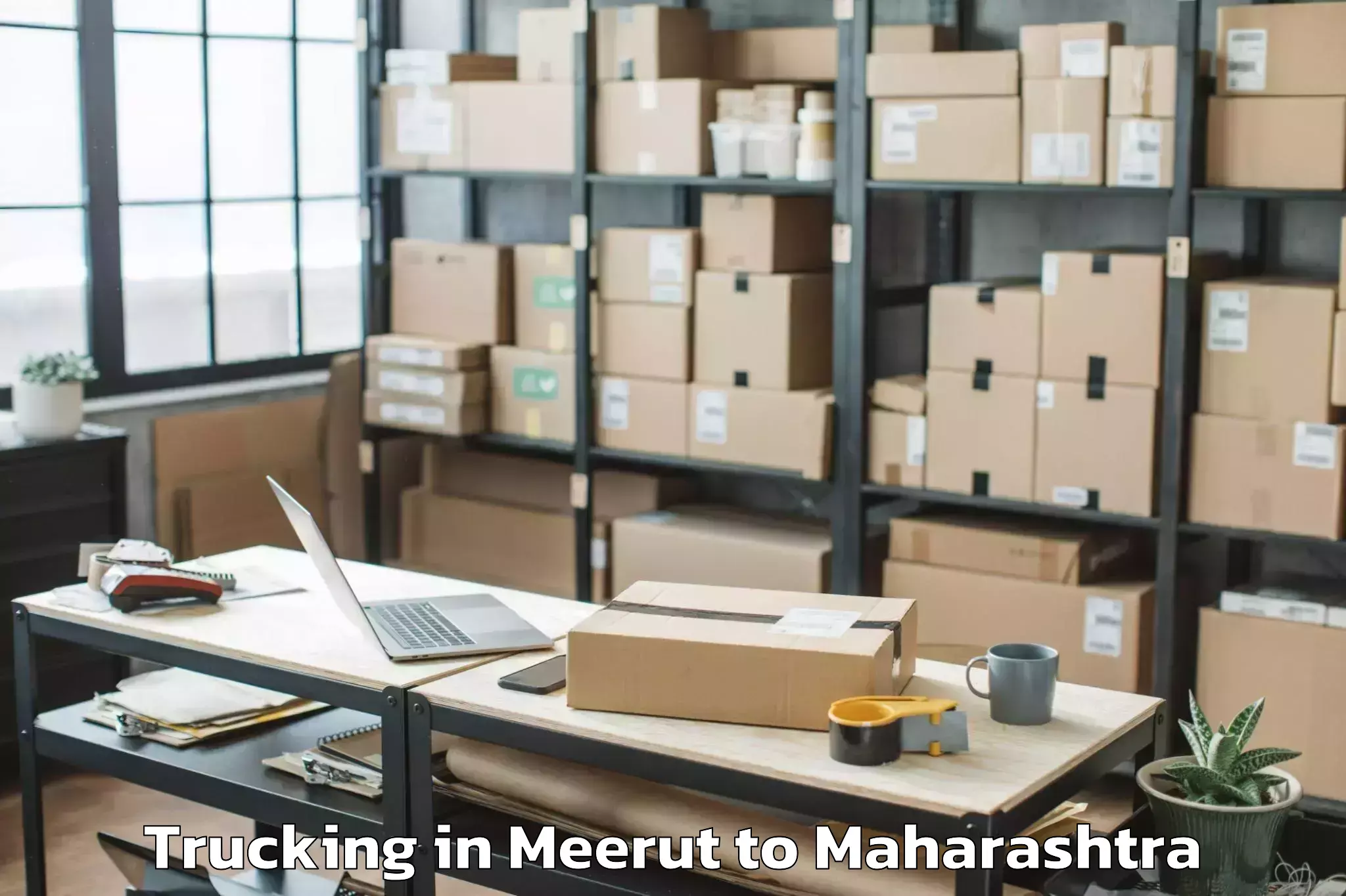 Professional Meerut to Roha Trucking